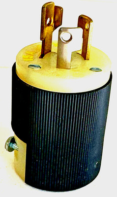 Hubbell 4720-C Twist Lock, 15A, Dead Front Plug, new (T)