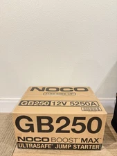 NOCO BOOST MAX GB250 5250A 12V ULTRASAFE PORTABLE JUMPER STARTER -FACTORY SEALED