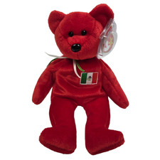 Ty Beanie Baby - OSITO the Mexico / Mexican Flag Bear 8.5" NWT Stuffed Toy