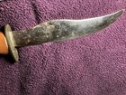Hand Made Hunting Knife Circa 1978 Signed Hardened Stainless Oak Copper — photo 4