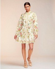 Alex Marie Size 6 Wren Banded Collar  Tie Waist A-Line Button Front Dress