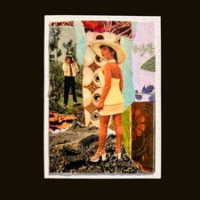 ACEO Mixed Media Collage Art – OOAK Original Signed