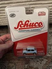 Schuco European Classics 1/64 Mini Cooper Gulf -  Blue & Orange Mijo 1:64