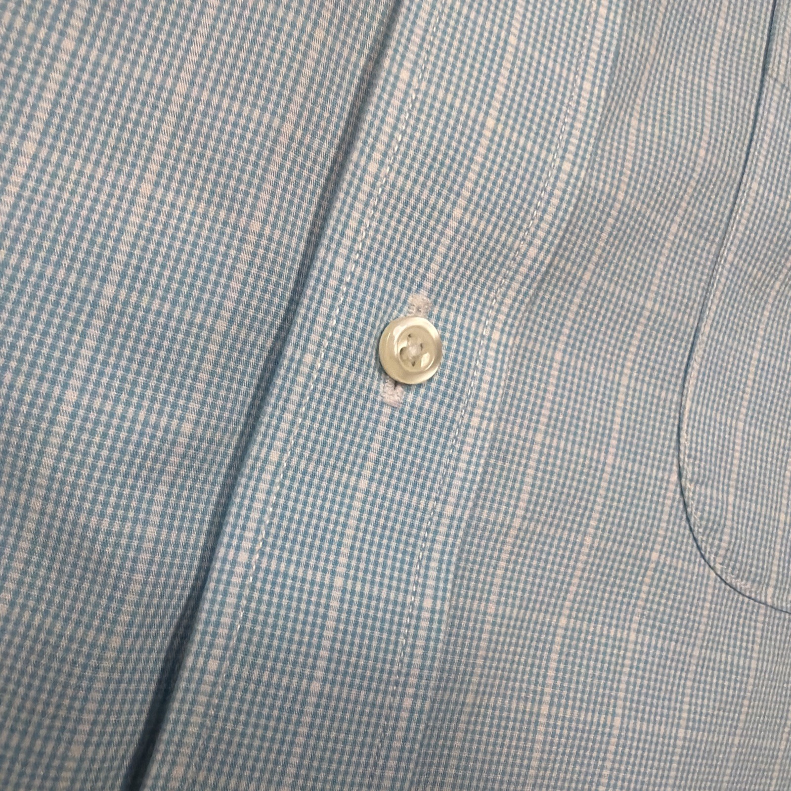 Brooks Brothers Regent Shirt Mens 16.5 4/5 Non Iron All Cotton Spread Blue Check thumbnail 13