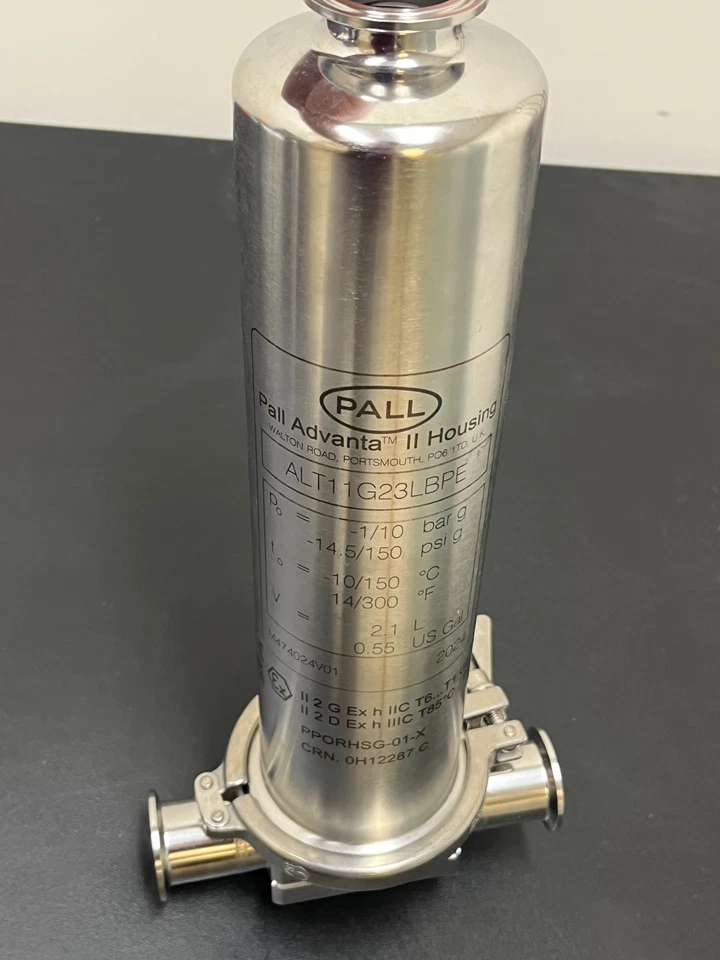 Pall Filter housing, ALT11G23LB, T-style, 1.5 inlet/outlet connection, 385 mm - Image 2 of 2