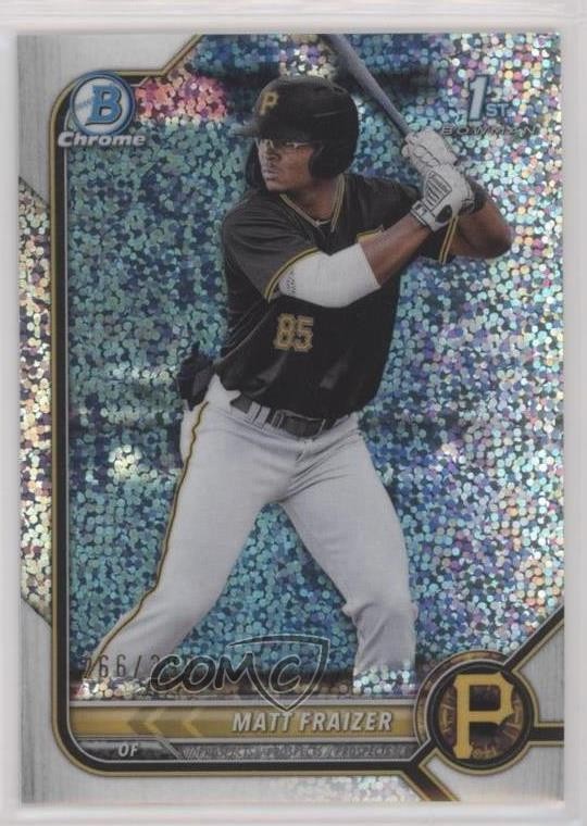 2022 Bowman Chrome Prospects Speckle Refractor 266/299 Matt Fraizer #BCP-91 0vt8