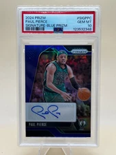 2024 PRIZM - PAUL PIERCE SIGNATURE BLUE PRIZM #34/49 PSA 10 JERSEY NUMBER JSY#