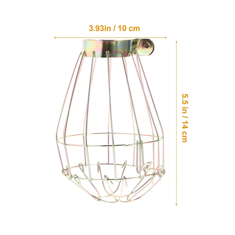 Protector de jaula de luz vintage 6 piezas jaula de alambre de metal lámpara pantalla bombilla vintage co... Foto 4 de 4