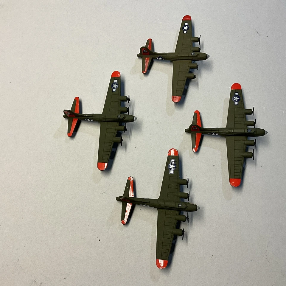 Road Champs Flyers B-17 Bomber SALLY ANN" SEGUNDA GUERRA MUNDIAL Die-Cast Juego de 4 Foto 2 de 4