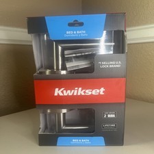 Kwikset Advantage Bed  Bath Door Lever Set Satin Nickel 155HFLSQT11PCP