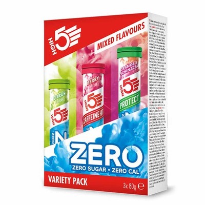 (78,96 EUR/kg) High5 Zero Variety Pack 3x80g Elektolyte Mineralien Vitamine