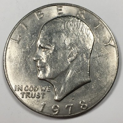 1978-D Eisenhower Dollar - Extremely Fine (XF) Clad KM#203 - IKE78DXF