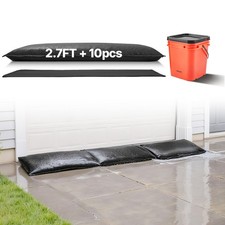 VEVOR 10 Packs Quick Dam Flood Barrier 1.4 x 2.7ft Length Flood Protection Bags