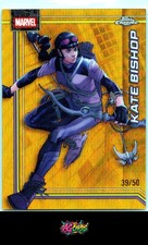 2026 Topps Chrome Marvel Comics #63 Kate Bishop Gold Wave Refractor /50