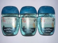 Bath  Body Works Disney Mulan Princess Pocketbac Hand Sanitizer Anti Bac Gel 3p
