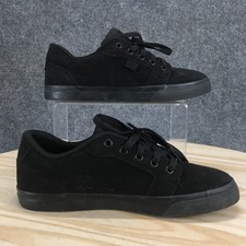 DC Shoes Mens 5.5 Anvil Skateboarding Sneakers Black Leather Lace Up ADBS300245