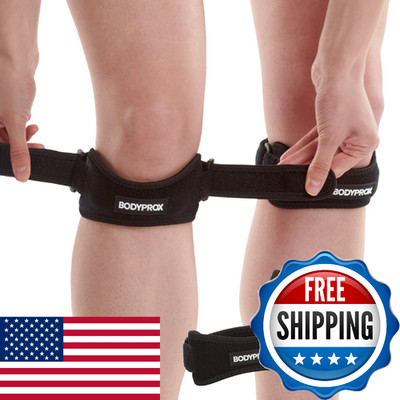 Bodyprox Patella Tendon Knee Strap 2 Pack - Pain Relief Support Brace, Hiking