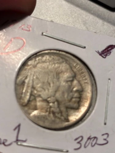 1913 D Buffalo Nickel - Fine - $1.99 Shipping
