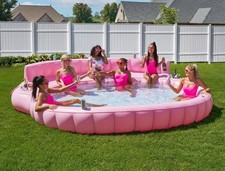 Oversized Inflatable Pool Sofa Pink Lounge Float 2026 SAME DAY SHIP