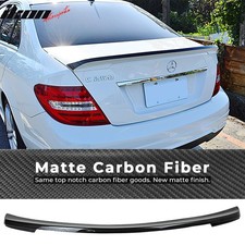 Fits 08-14 Benz C Class W204 Sedan IKON 2 Style Trunk Spoiler Matte Carbon Fiber