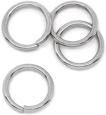 500Pcs Stainless Steel Open Jump Rings Connectors Jewelry Findings 18 Gauge