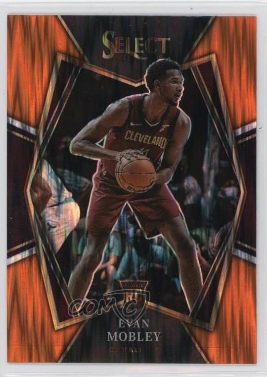 2021-22 Panini Select Premier Level Orange Flash Prizm Evan Mobley #110 0u2j