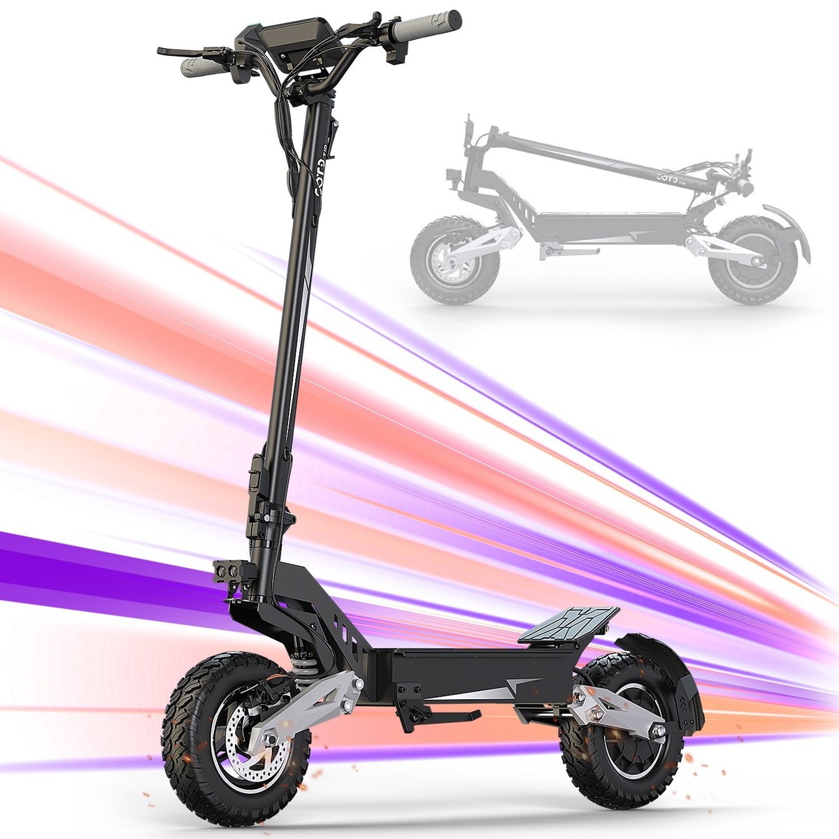 OOTD T10 E-Scooter: All-Terrain-Hochleistung Mit 50 Km/h & 45 Km