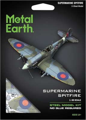 Fascinations Metal Earth Supermarine Spitfire ~ 3D Steel Model Kit ~ #ME1005