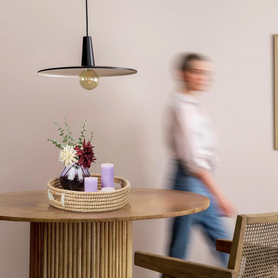 Set Da 3 Vassoi Da Portata, Portatazzine Con Manici, Centrotavola Svuotatasche R - Immagine 3 di 4