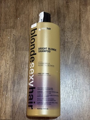 Sexy Hair Blonde Bright Blonde Shampoo, 33.8oz/1000mL