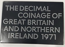 1971 Decimal Coinage of Great Britain and Northern Ireland 6 Coin Proof Set