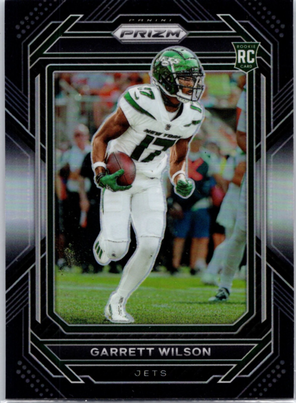 2022 Panini Chronicles #PB-12 Garrett Wilson Prizm Black Silver