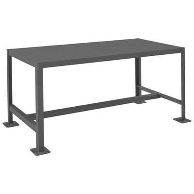 DURHAM MFG MT244824-2K195 Fixed Work Table,Steel,48'' W,24'' D 22ND96
