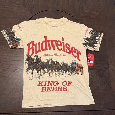 Budweiser King of Beers -Medium Brown T-Shirt -  New With Tags