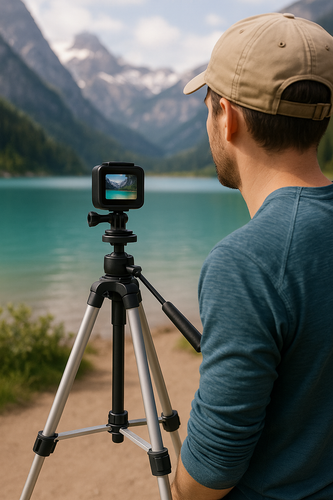 50" Pro Series Stativ für GoPro HERO10,9,8,7,6, 5, 4, 3+, 3, 2, 1, Fusion Kamera - Bild 12 von 12