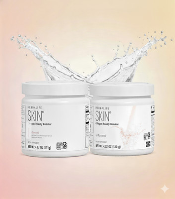 2 HerbaLife SKIN Collagen Beauty Booster - Unflavored, 6.03oz Exp 4/27