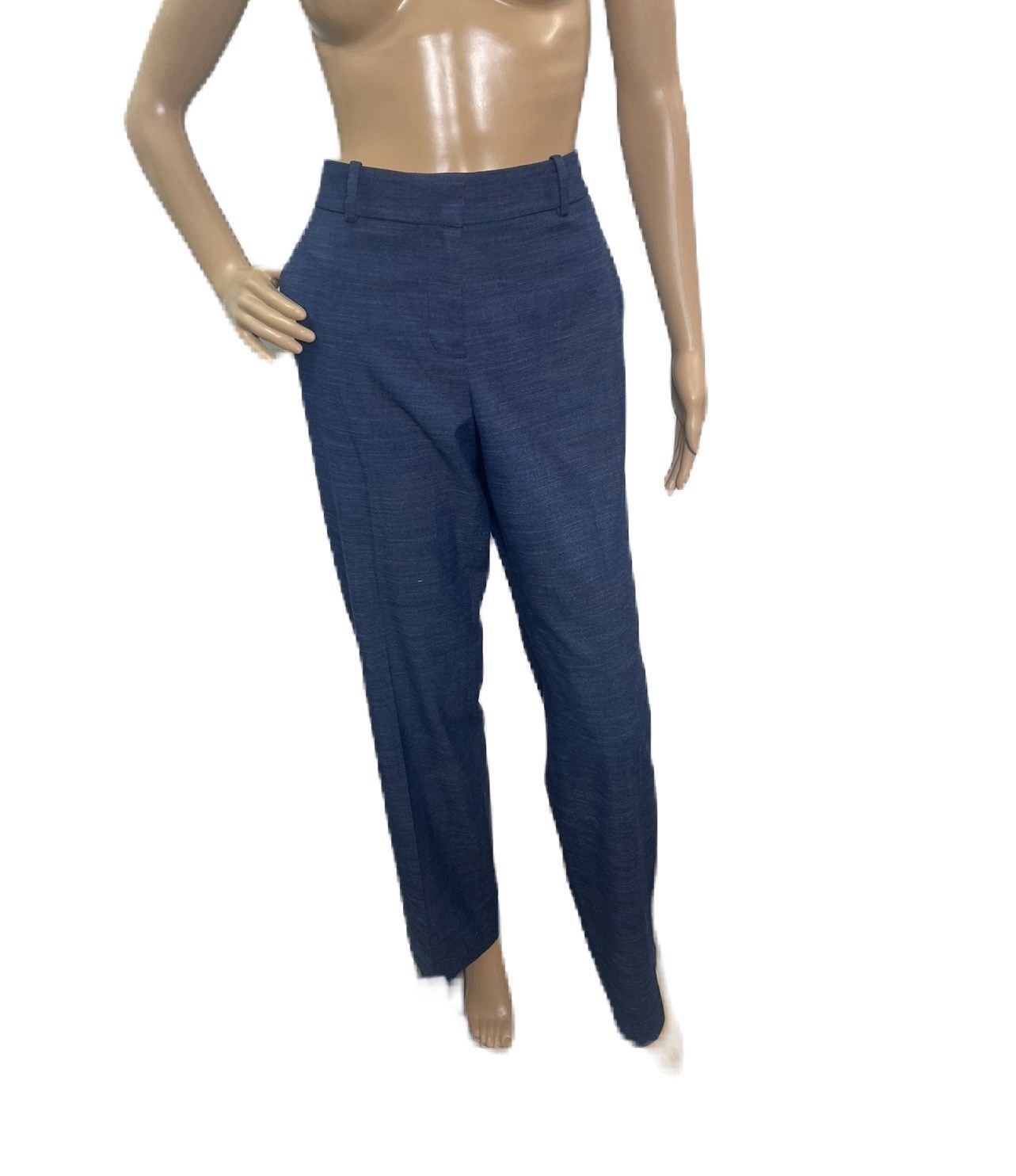 Ann Taylor Kate Fit Women’s Size 2 Blue Straight Leg Dress Career Pants