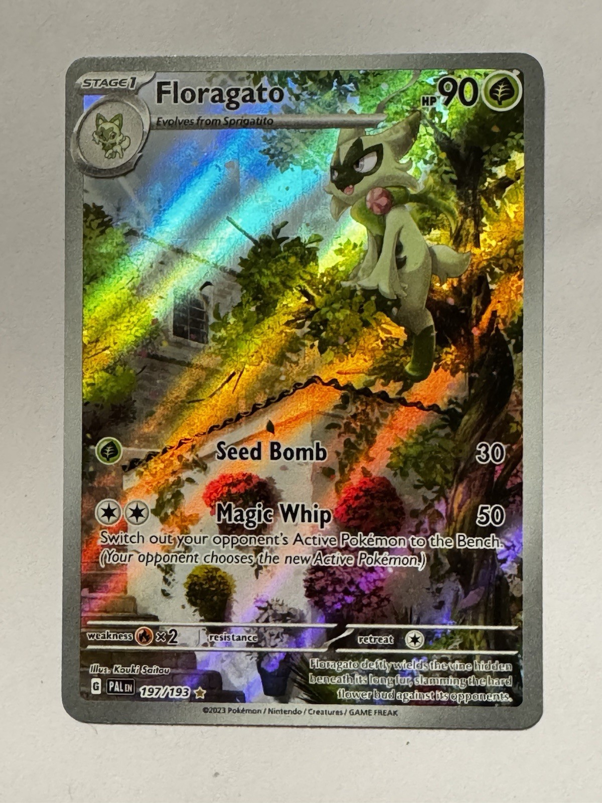 Pokemon Card - Floragato Paldea Evolved 197/193 Illustration Rare