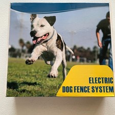 PcEoTllar Electric Fence System for Dogs, Water Resistant, 2 Collars NEW
