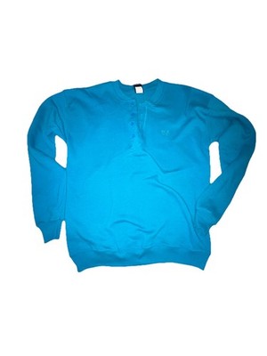 Vintage USA Olympics Sweatshirt Men s Large 90s Y2K Teal Henley Fleece