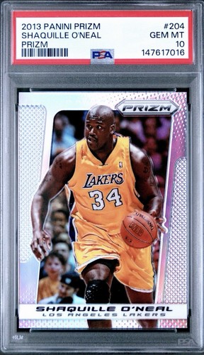Panini 2013-14 Prizm Shaquille O'Neal #204 Silver Prizm Lakers PSA 10