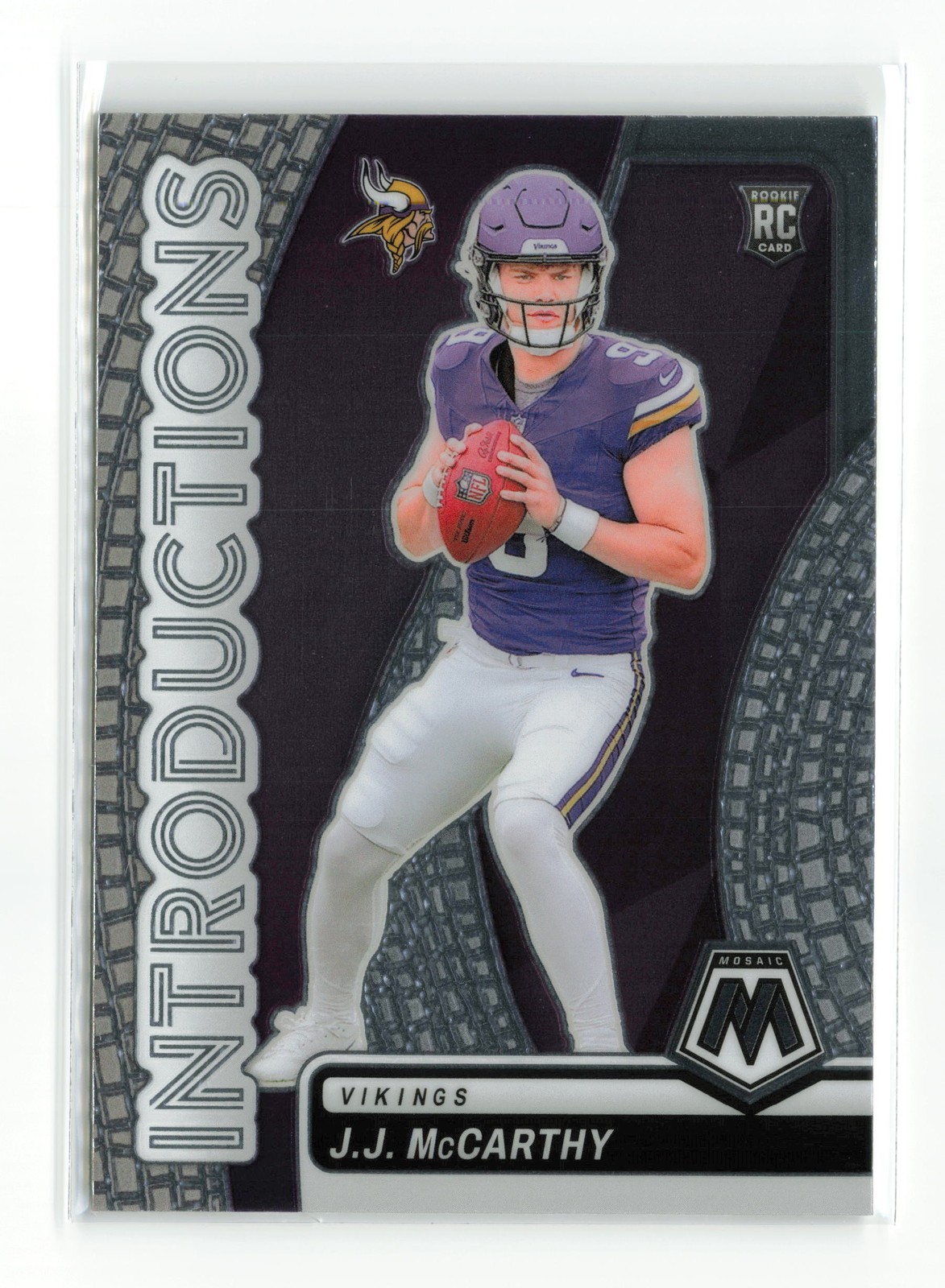 2024 PANINI MOSAIC INTRODUCTIONS J.J. MCCARTHY #5 RC VIKINGS