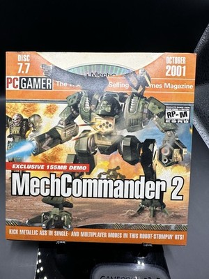 Vintage PC Gamer Demo 2001 Disk 7.7 Mech Commander 2, Best Selling Games plus