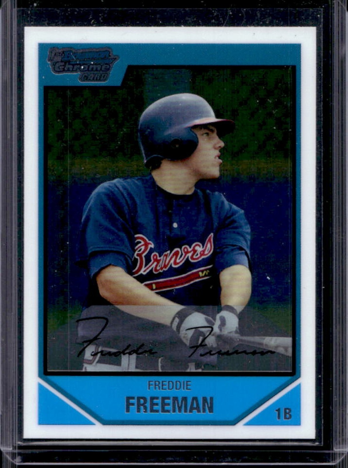 2007 Bowman Draft Picks & Prospects Freddie Freeman Chrome #BDPP12 Braves