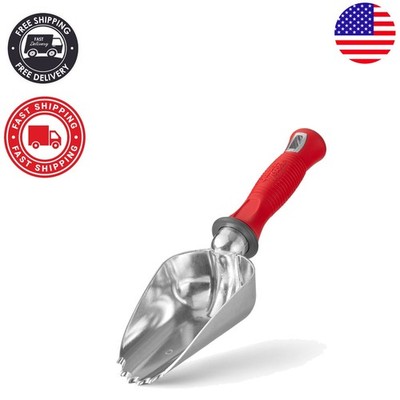 Durable Aluminum Potting Scoop with Comfort Grip - Efficient Gardening Companion