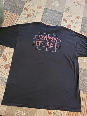 Zero Skateboards T-Shirt Mens XL ''Damn It All'' Brick Wall Graphic