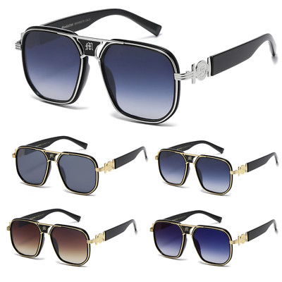 Quality Sunglasses Fashion Designer Large Luxury 2025 Hip Hop Trend Square UV/B