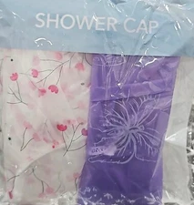 Shower Caps, Plastic Individually Wrapped, Travel, (PACK OF 2)  BRAND NEW