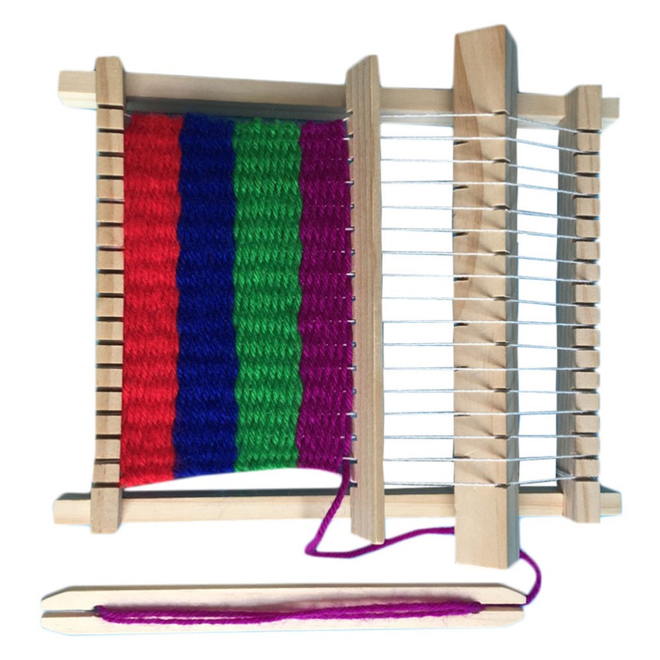 Kids Weaving Loom Kit Mini Looms for Playsets DIY Machine Knitter Toys