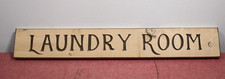 Laundry Room Hanging Wood Sign Decor 24"x4